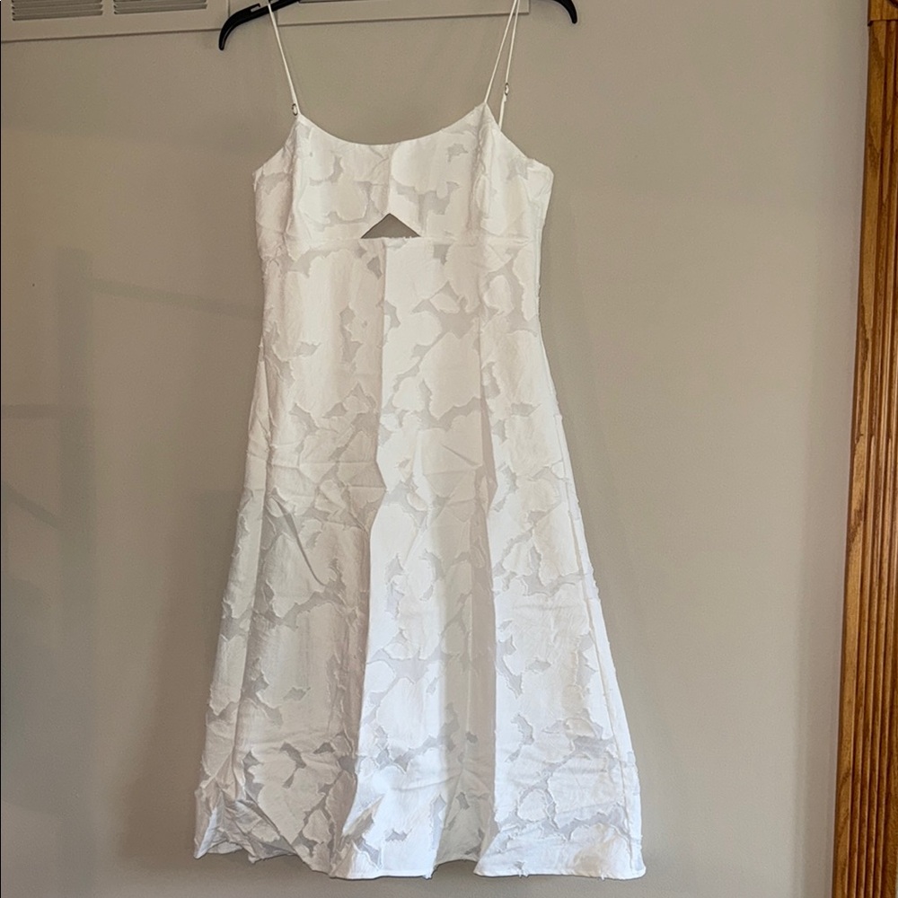 Banana Republic Elegant White Midi Dress